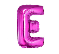Balon foliowy "Litera E", różowa, 35 cm