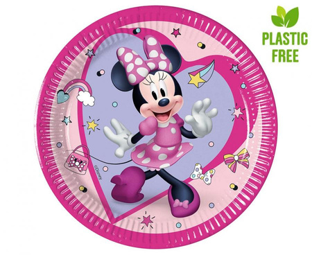 Talerzyki papierowe Minnie Junior, next generation 20cm, 8 szt. (plastic-free)