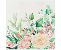 Serwetki Airlaid Floral Moments, 40x40 cm, 12 szt.