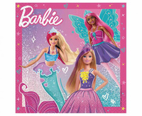 Serwetki papierowe Barbie Fantasy Mattel, 33x33 cm, 20 szt. FSC