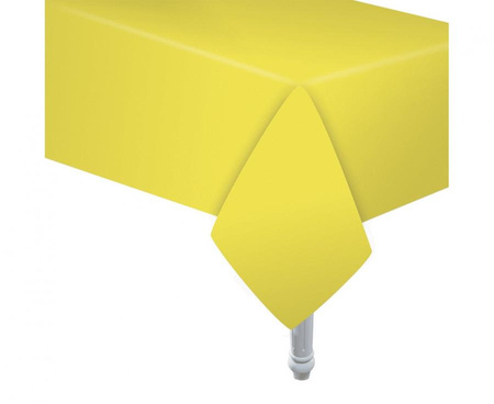 Obrus papierowy żółty, 132x183 cm