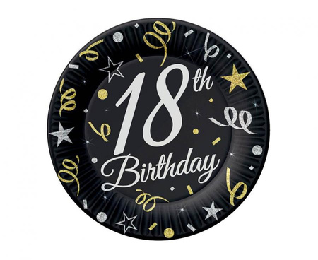 Talerzyki papierowe 18, 18 cm/ 6 szt.