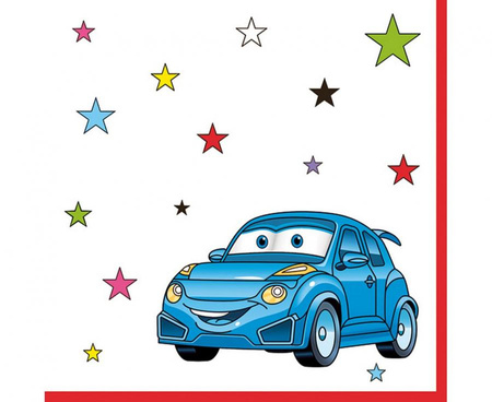 Serwetki pap. Cartoon Cars, 33x33 cm, 20 pcs