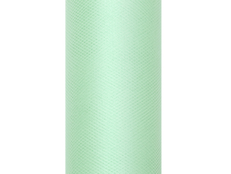 Tiul gładki, mięta, 0,15 x 9m (1 szt. / 9 mb.)