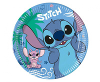 Talerzyki papierowe Stitch & Angel, 20cm, 8 szt.