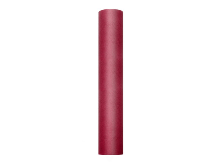 Tiul gładki, bordo, 0,3 x 9m