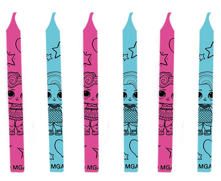 Świeczki LOL Glitterati, 12 szt.