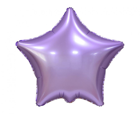 Balon foliowy "Gwiazda", matowa, liliowa, 19"
