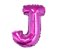 Balon foliowy "Litera J", różowa, 35 cm