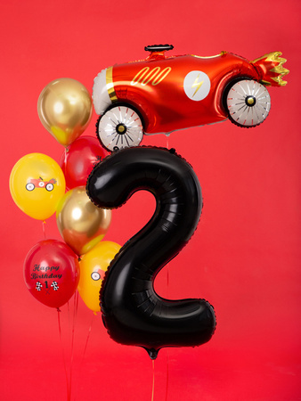 Balon foliowy Cyfra ''2'', 86cm, czarny