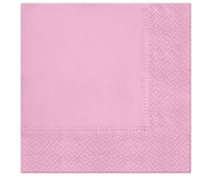 Serwetki gładkie jednokolorowe Rosa 33x33 cm / 20 szt.