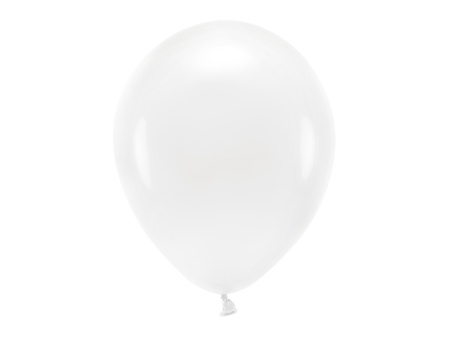 Balony Eco 30cm pastelowe, biały (1 op. / 10 szt.)