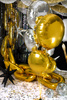 Balon foliowy okrągły Pastylka, 59 cm, srebrny