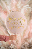 Balon foliowy ''Love you mom'', 45 cm, różowy