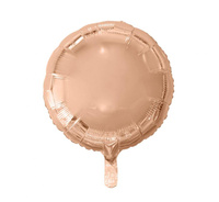 Balon foliowy "Okrągły", różowo-złoty, 18"