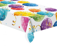 Obrus plastikowy Sparkling Balloons, 120x180 cm