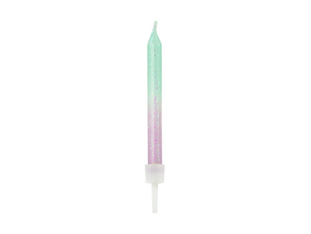 Świeczki urodzinowe ombre, 6cm (1 op. / 20 szt.)