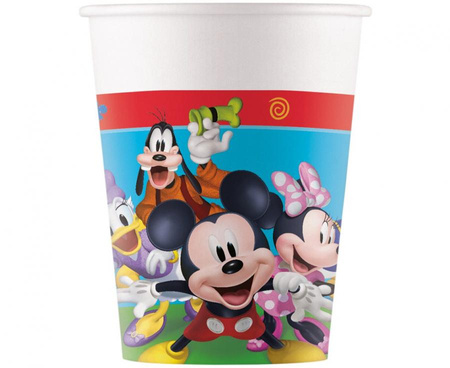 Kubeczki papierowe MICKEY ROCK THE HOUSE DISNEY  FSC, 200 ml, 8 szt.