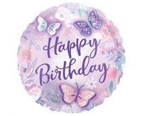 Balon foliowy 18" - Flutter Happy Birthday