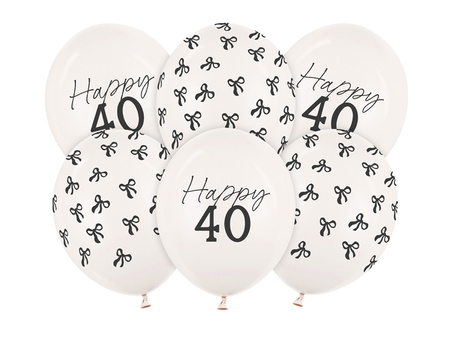 Balony 30 cm, 40, Pastel Off-white (1 op. / 6 szt.)