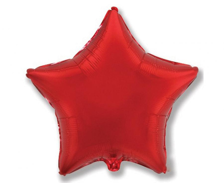 Balon foliowy 18" - "Gwiazda" (czerwona)