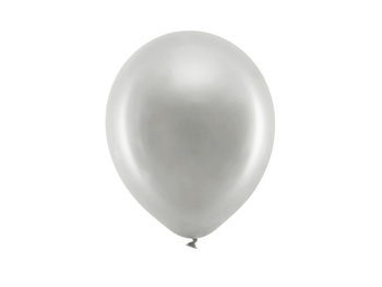 Balony Rainbow 23cm metalizowane, srebrny (1 op. / 100 szt.)