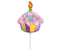 Balon foliowy 14 FX - Urodzinowa Muffinka, niepakowany