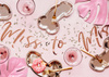 Baner Miss to Mrs, różowe złoto, 18x76cm