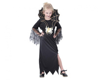 Zestaw dla dzieci Czarna Wdowa (sukienka, kołnierz, pasek), rozm. 120/130 cm