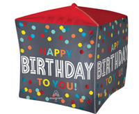 Balon foliowy Confetti burst bday