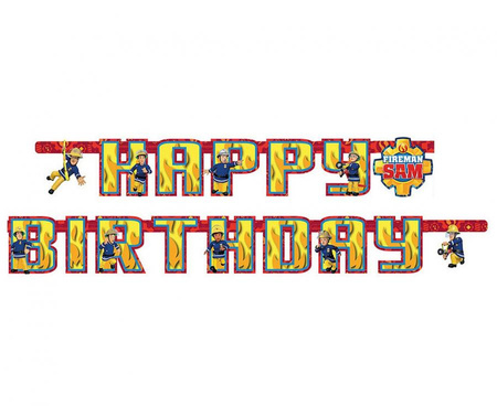 Banner ""Strażak Sam 2" - Happy Birthday"