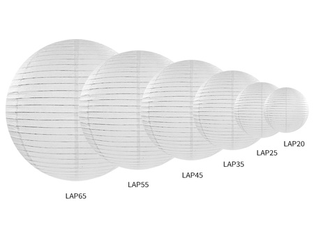 Lampion papierowy, biały, 45cm