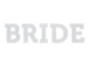 Naprasowanka BRIDE, biały, 24x6cm