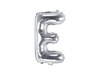 Balon foliowy Litera ''E'', 35cm, srebrny