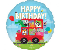 Balon foliowy 18" - Party Bus Birthday