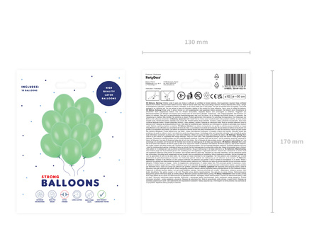 Balony Strong 30cm, Pastel Bright Green (1 op. / 10 szt.)