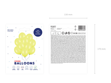 Balony Strong 27cm, Pastel Lemon Zest (1 op. / 10 szt.)
