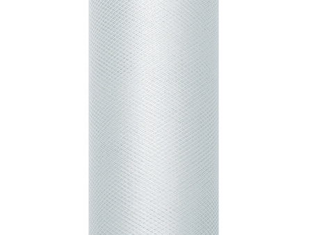 Tiul gładki, szary, 0,30 x 9m