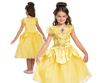 Strój Belle Deluxe - Princess (licencja), rozm. S (5-6 lat)