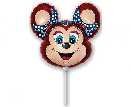 Balon foliowy 14" - "Babsy Mouse" (czerwona)