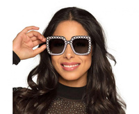 Okulary Party Bling, czarne