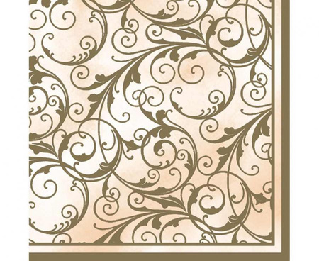Serwetki papierowe Cream&Gold, 33 x 33 cm,  20 szt.