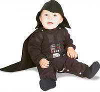 Strój DARTH VADER (kaptur z peleryną, kombinezon) 6-12 m-cy