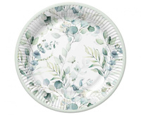 Talerzyki papierowe Eucalyptus Twigs, 23 cm,  8 szt.