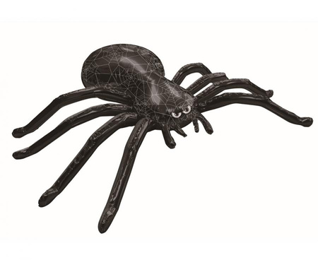Balon foliowy Pająk, czarny, stojący, 196x156x46 cm