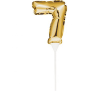 Balon foliowy złoty, samopompujący, 7, rozm. 9 KK