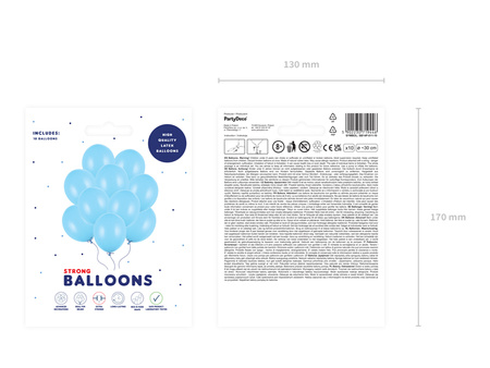 Balony Strong 30cm, Pastel Baby Blue (1 op. / 10 szt.)