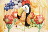 Balon foliowy Kwiatek, 53x96 cm, mix