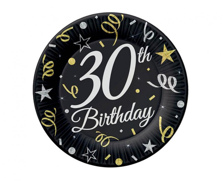 Talerzyki papierowe 30, 18 cm/ 6 szt.