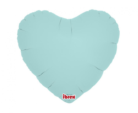 Balon foliowy, serce 14", Pastel Blue, 5 szt.